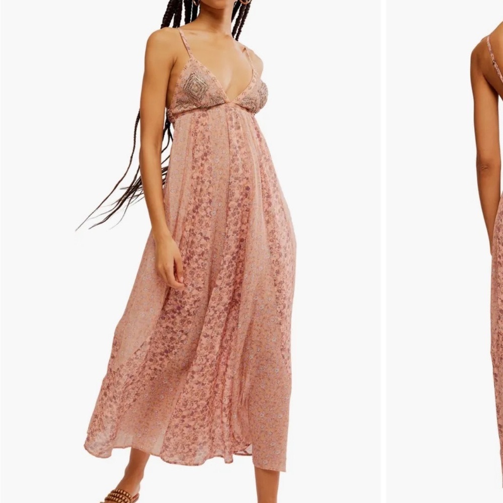 Free People Forever Time Sleeveless Midi Dress BNWT